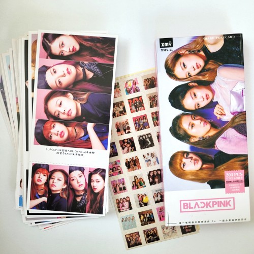 Blackpink 420 Parça QR Kodlu Şarkı Sözlü (Kartpostal+Fotokart+Sticker) Seti